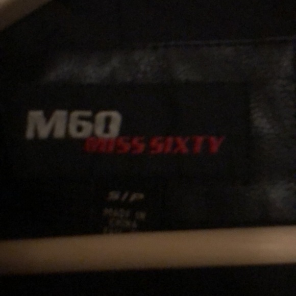 Black leather jacket size S - Picture 2 of 3